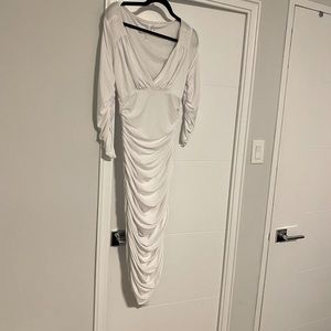 White size 4 ankle length dress